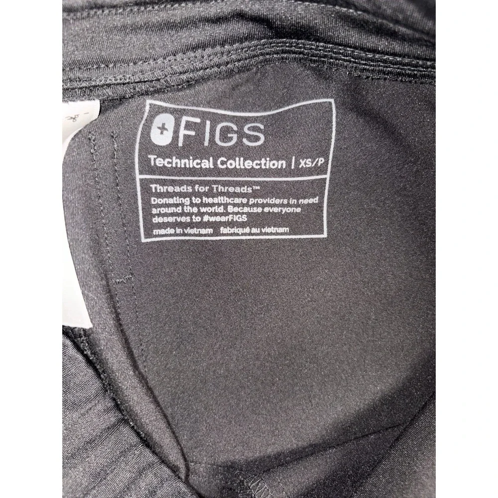 figs scrub set Catarina top (s) & zamora joggers (xs/p) black